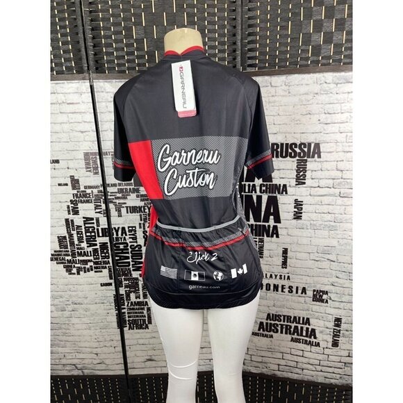 Louis Garneau XXL Logo Zip Front Triple Rear Pockets Half Sleeve Cycling Jersey - Picture 3 of 7